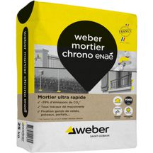 Weber mortier chrono enaé pour travaux rapides de maçonnerie courante - sac de 25 kg