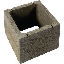 Bloc pilier béton lisse 40x40x25 cm