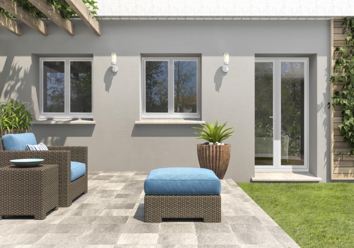Fenêtre et porte-fenêtre PVC MAXITHERM contemporain