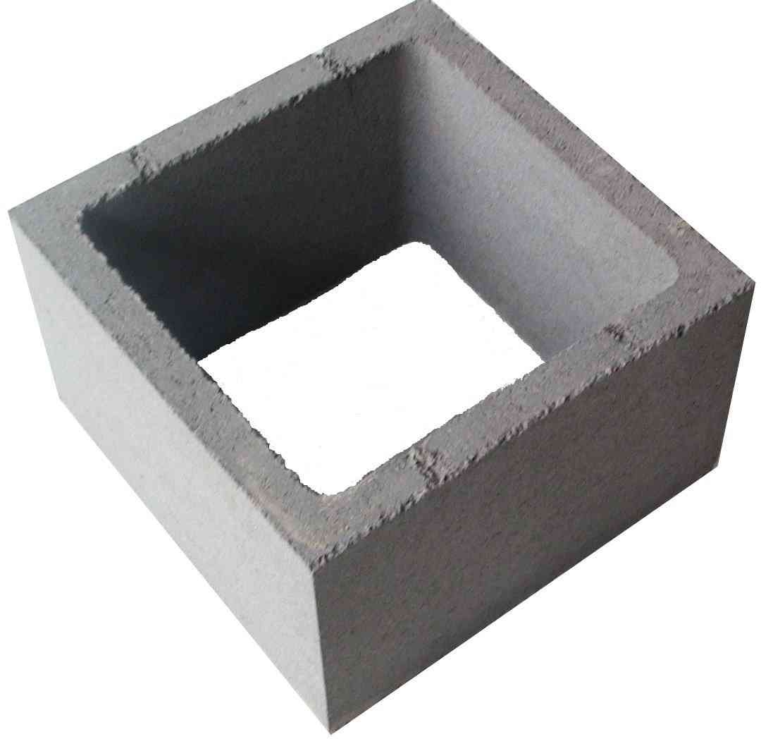 SFAC Elément de pilier béton gris 30x30cm hauteur 25cm SFAC