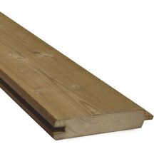 Lame de clôture droite sapin blanc du Nord - traité classe 3 teinté vert - 27x135x1920 mm