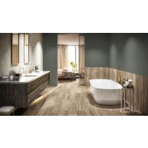 Plinthe Coolwood - grès cérame émaillé - ton cinnamon mat - 7x89,7 cm