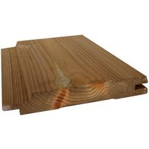 Bardage épicéa du Nord Special Durline - choix A/B - profil A 10 F - rainé en bout - traité classe 3 marron - L. 3,85 m - 20x132 mm