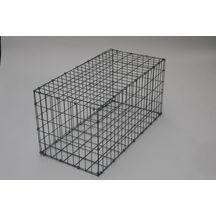 Gabion paysager - non monté, avec tirants - maille 5x10 cm - 100x50x50 cm