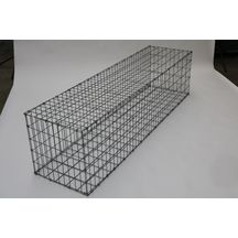 Gabion paysager - non monté, avec tirants - maille 5x10 cm - 200x50x50 cm