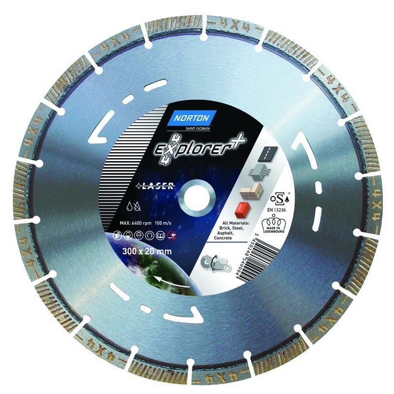 Clipper Diamant Meule de tronçonnage 4x4 Explorer 350 x 20 MM