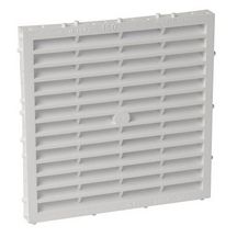 Grille d'aération spéciale façade à sceller à combinaison carrée blanc M164