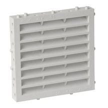 Grille d'aération spéciale façade à sceller à combinaison carrée blanc M64