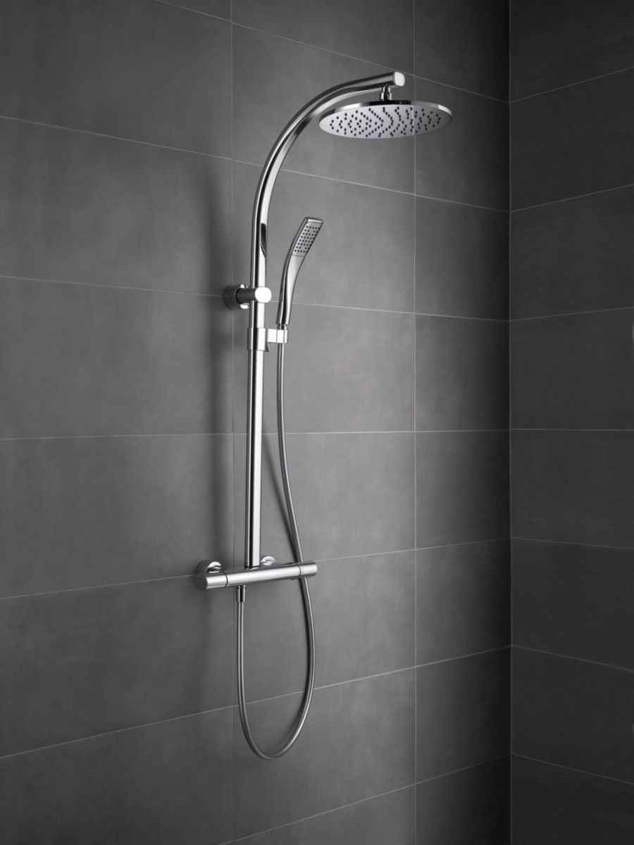 JACOB DELAFON Colonne de douche OBLO, avec mitigeur thermostatique et