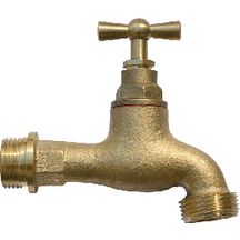 Robinet d'arrosage raccord au nez - laiton - 20x27 mm / 20x27 mm
