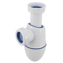 Siphon de lavabo bi-matière avec joints intégrés 0201282 - entrée G1"1/4 - sortie Ø 32 mm