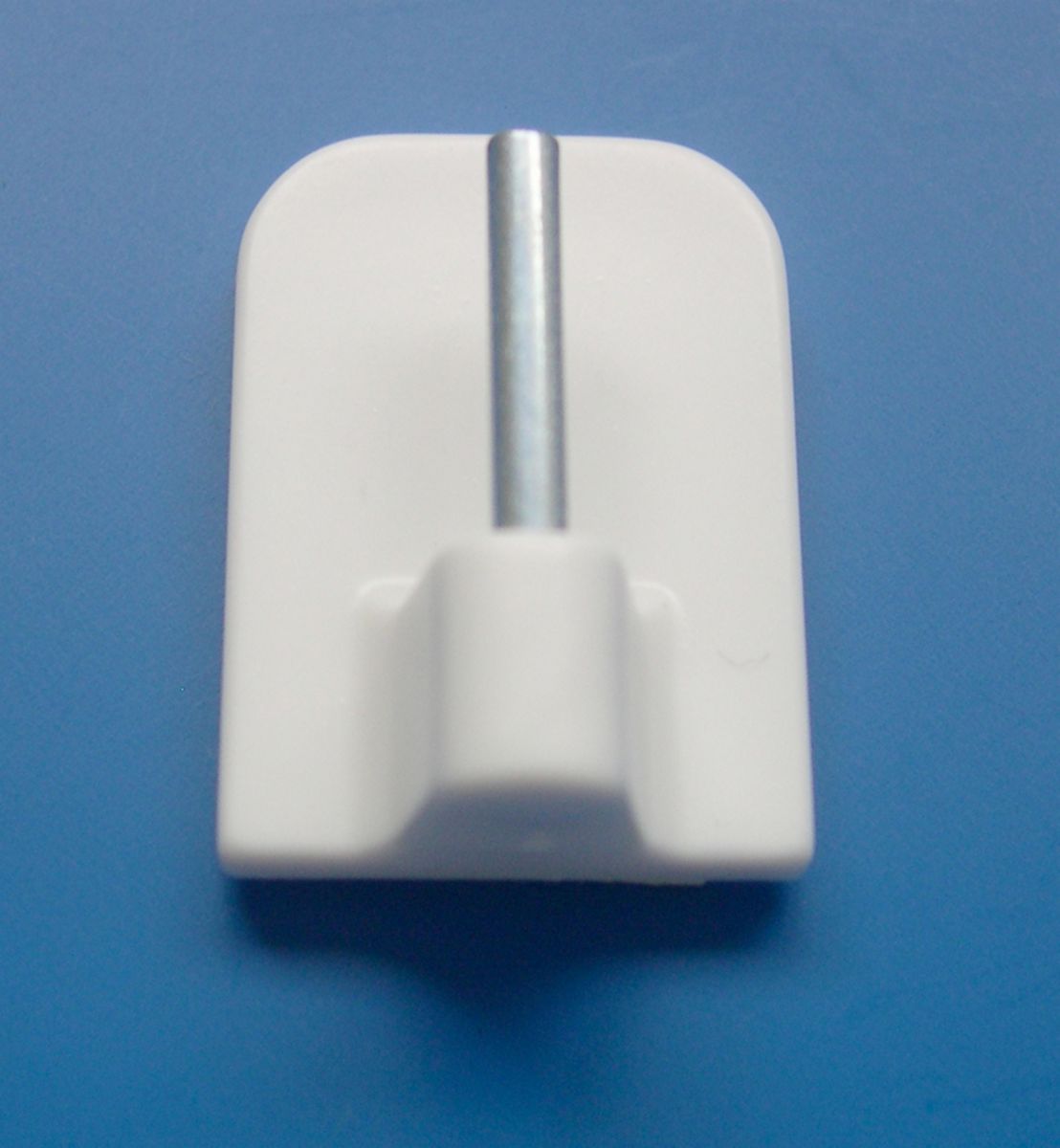 STRAUSS Support adhésif pour tringle de rideau acier/plastique blanc carte de 4 pcs POINT.P