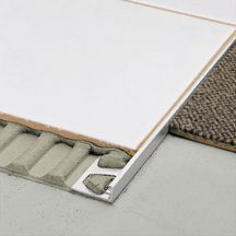 Profilé pour revêtement de sol Schiene AE100 - aluminium naturel anodisé mat - L. 2,5 m - H. 10 mm