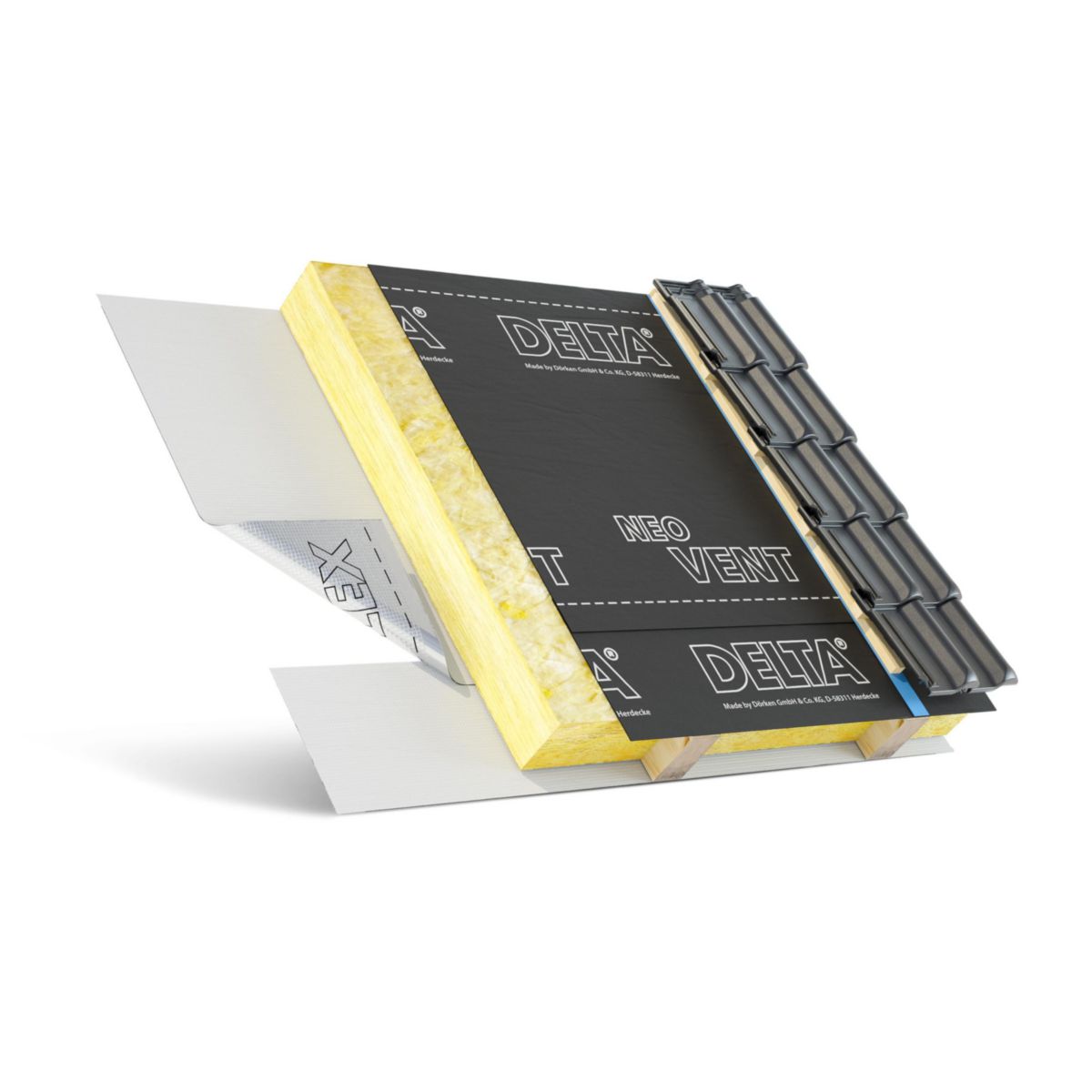 DELTA Écran de soustoiture DeltaNeovent PP rouleau de 50x1,5 m POINT.P