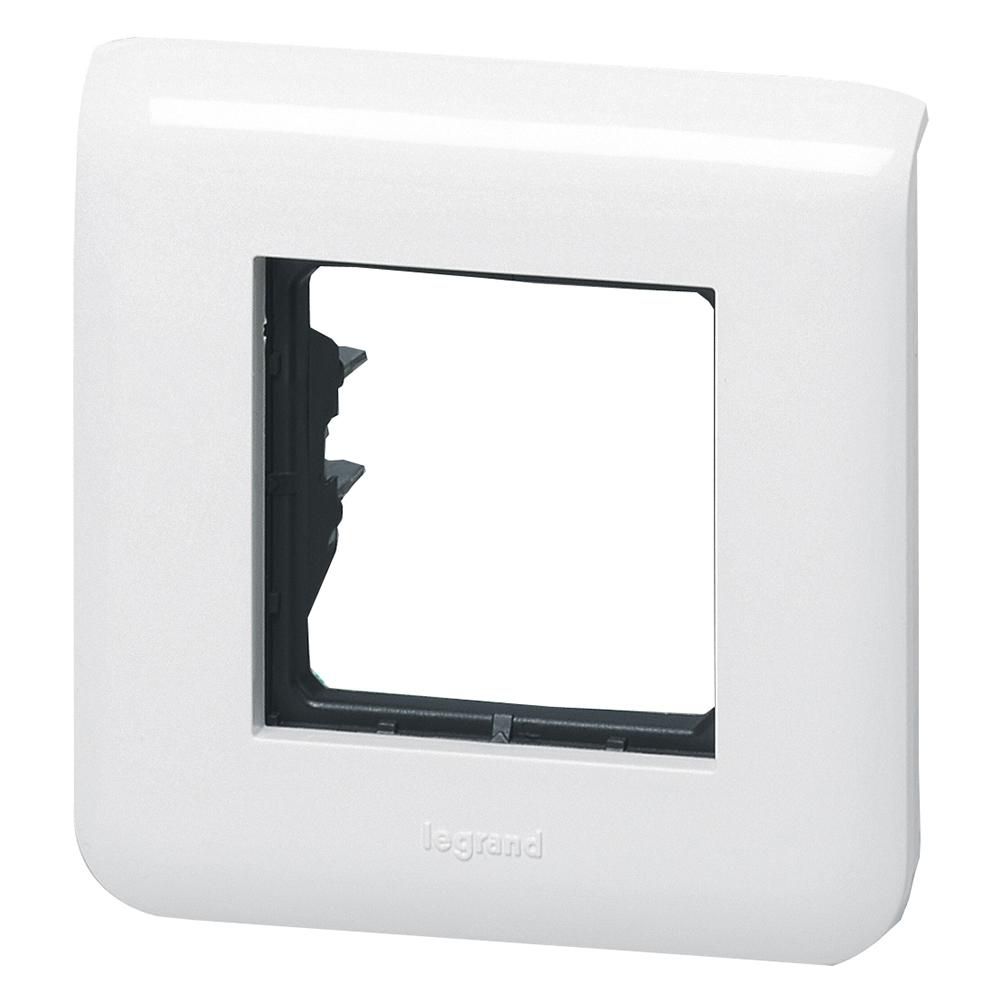 LEGRAND - Plaque avec support Mosaic - pour 2 modules fixation à