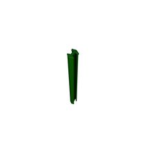 Poteau GIGACLIP vert 6005 80 x 60 mm hauteur 160 cm