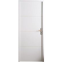 Bloc-porte thermique à recouvrement Maine - prépeint - huisserie H72 - serrure 3 pts - poussant droit - 204x83 cm