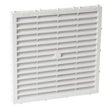 Grille d'aération spéciale façade à sceller à combinaison carrée blanc M214