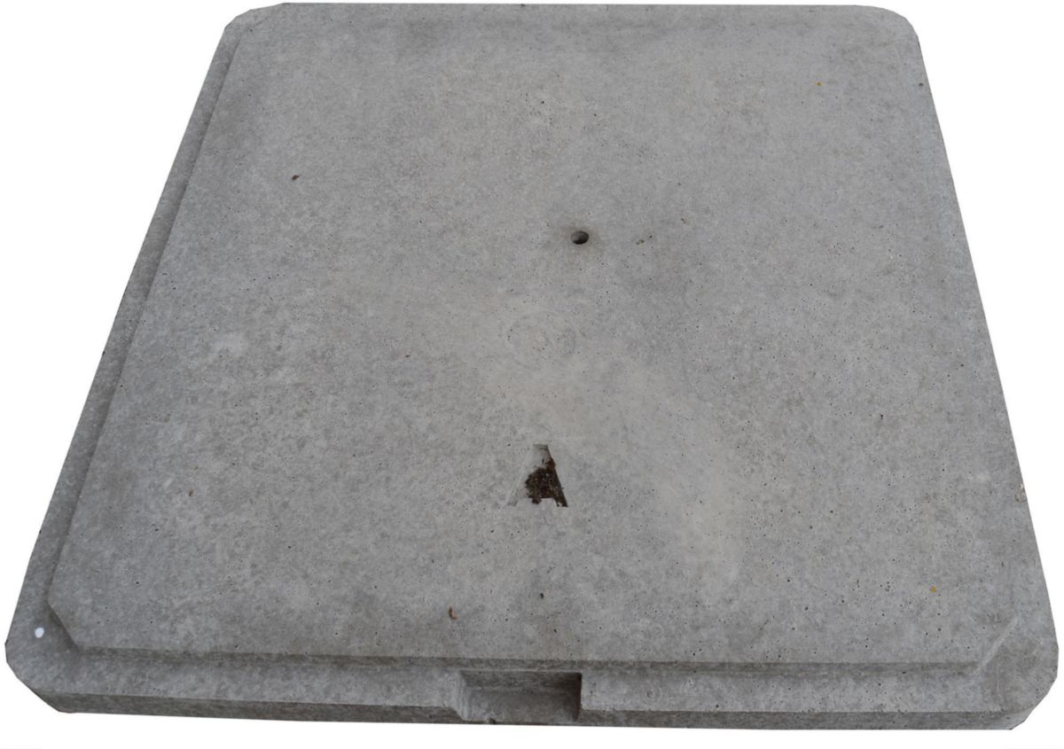 LEGOUEZ Couvercle béton armé RC50 avec emboîtement ext 59x59 cm ép. 5 cm POINT.P