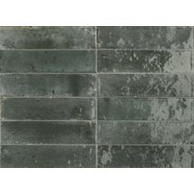Carrelage de sol et mur intérieur Look - grès cérame émaillé - ton avio - 6x24 cm - ép. 10 mm