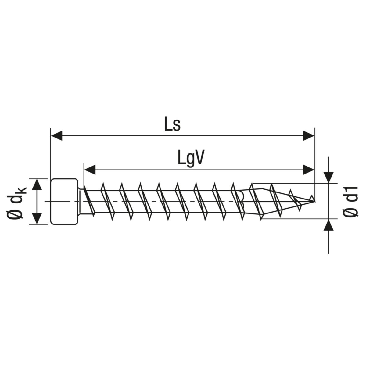 Vis de pose r/églable SPTR-C empreinte Torx 25 6X120 Boite de 100 Vis avec 100 Chevilles Blanc
