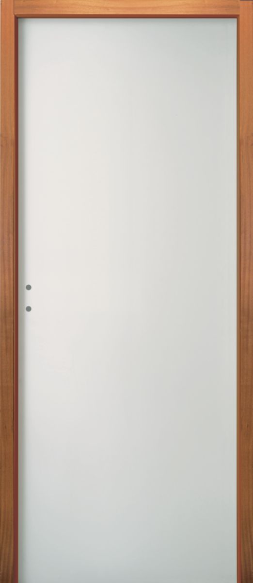 JELDWEN Blocporte EI60 prépeint 204x83 poussant gauche Huisserie 78 bois dur Tech+ 4
