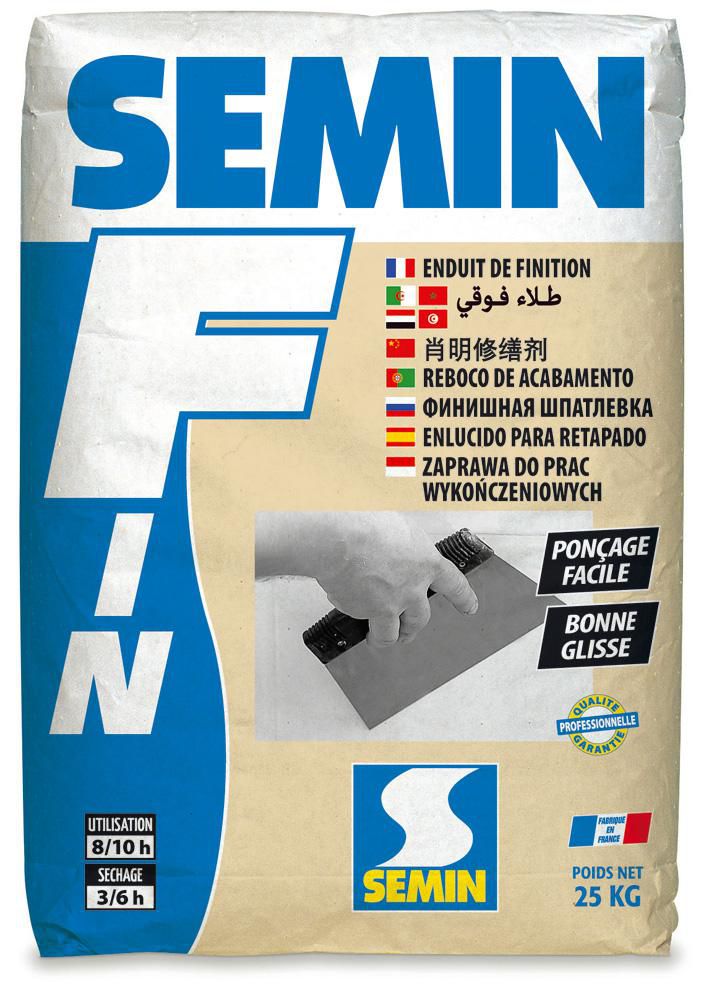 SEMIN - Enduit Semin fin sac de 25kg | POINT.P