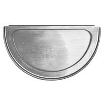 Talon symétrique pour gouttière 1/2 ronde de 25 zinc naturel VM 211962000