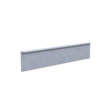 Plaque de soubassement 1/2 chaperon gris béton Stradal 250 x 50 x 3,5 cm pour AXYLE (clips) entraxe 2520 et GIGA (clips) entraxe 2500