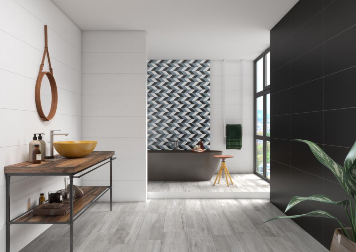 Carrelage Blanc Mat Salle De Bain www.pointp.fr