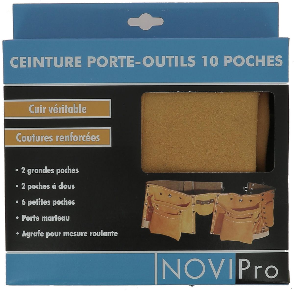 NOVIPRO - Ceinture porte-outils - 10 poches