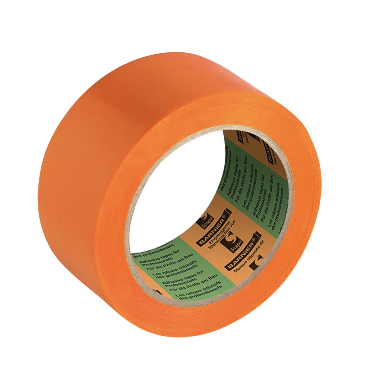 SCAPA - Ruban adhésif PVC plastifié - orange - 6095 Barnier - rouleau de 50  mm x 33 m. Lot de 5+1. Réf : 159497