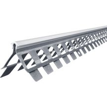Cornière d'angle perforée avec jonc PVC blanc épaisseur 10mm longueur 2,25m Réf. 1020