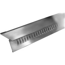 Bande d'égout ventilé pour couverture ardoises - zinc naturel - dév. 166 mm - L. 2 m - ép. 0,65 mm - kit de 10 pcs + fixations