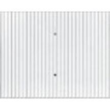 Porte de garage basculante débordante Type 134 acier L.2375xH.2000 blanc RAL9016 nervures verticales sans rails manuel