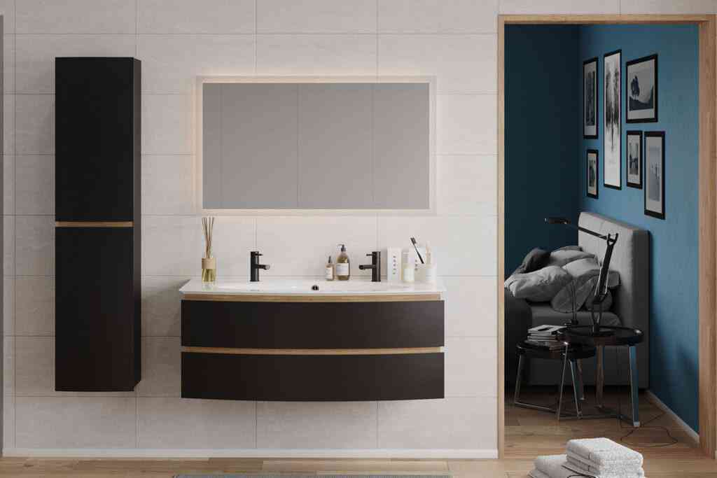 DECOTEC Miroir LED largeur 120 cm NARCISSE classe II IP44 CE