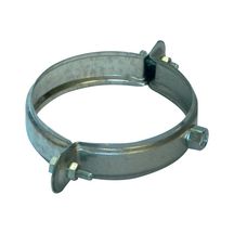 Collier nervuré embase taraudée galvanisé diamètre 100mm 7x150