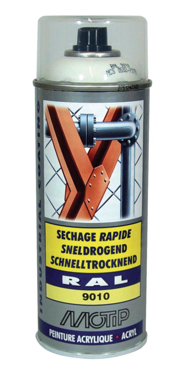 Motip Peinture Exterieure Aerosol Noir Brillant 400 Ml Point P