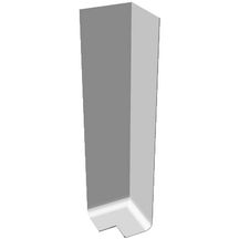 Angle de coin extérieur pour bandeau de rive - PVC blanc - l. 300 mm - ép. 18 mm
