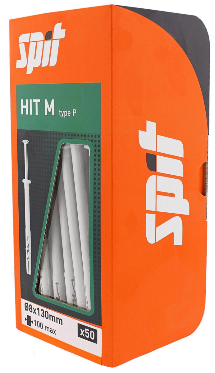 Cheville HITM 8X130/100P boîte de 50 pièces réf. 060094