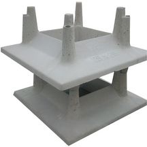 Aspirateur-extracteur statique Ventyl 59 x 59 cm pour conduit cheminée / ventilation 25 x 25 cm béton