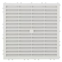 Grille d'aération spéciale façade à sceller à combinaison carrée blanc M214