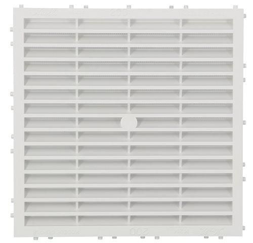 Grille d'aération spéciale façade à sceller à combinaison carrée blanc M214