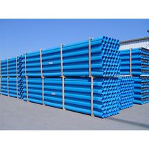 Drain routier Sirowell en PVC-U à cunette plate bleu diamètre nominal 160 mm barre de 6m