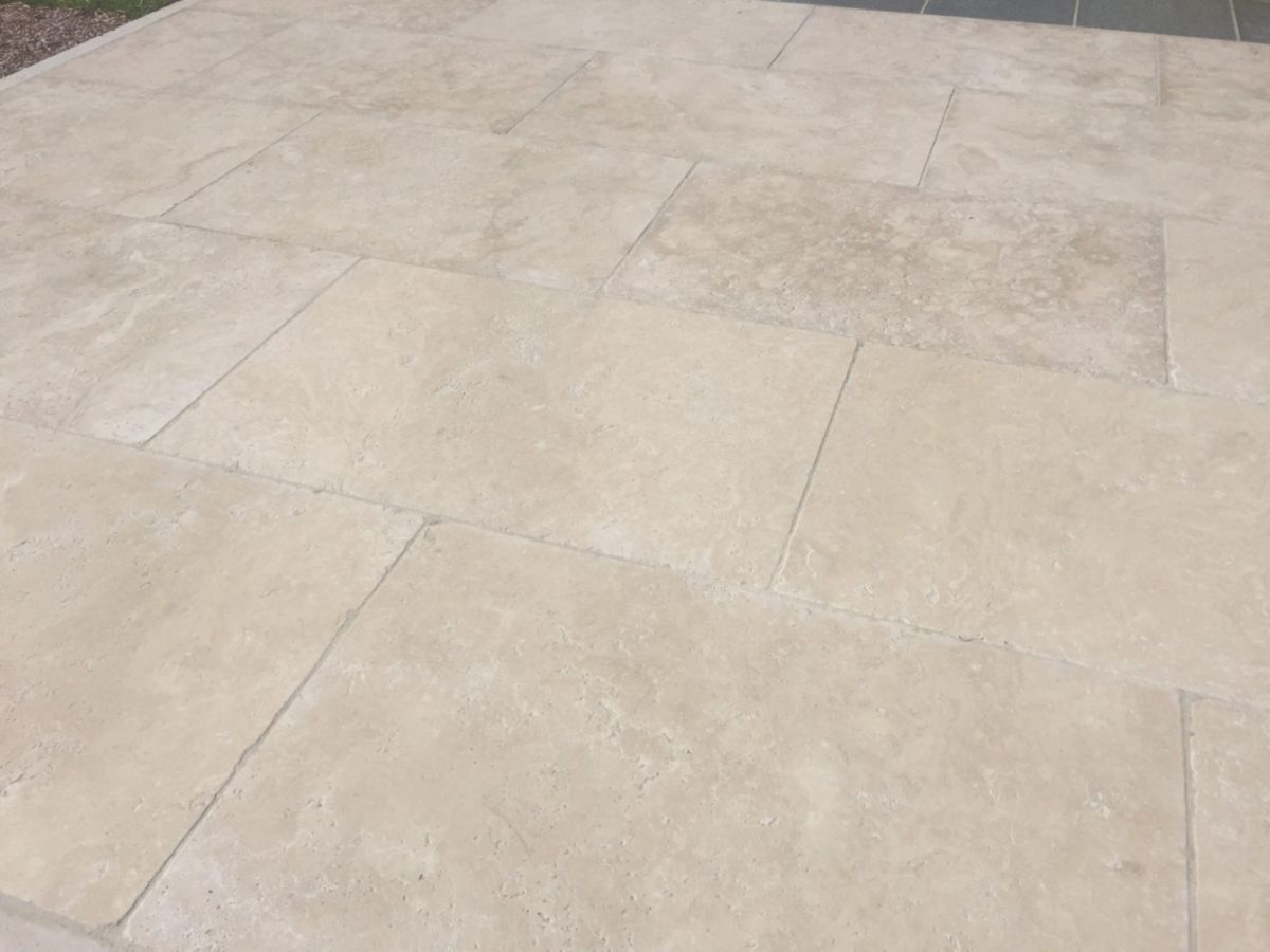 CREASTONE - Travertin Moka light vieilli 40,6x61cm épaisseur 1,2cm ...