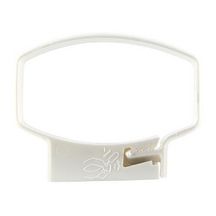 Collier à bride monobloc pour tube de descente 90x56 OVATION 28 blanc Réf. CONGTB