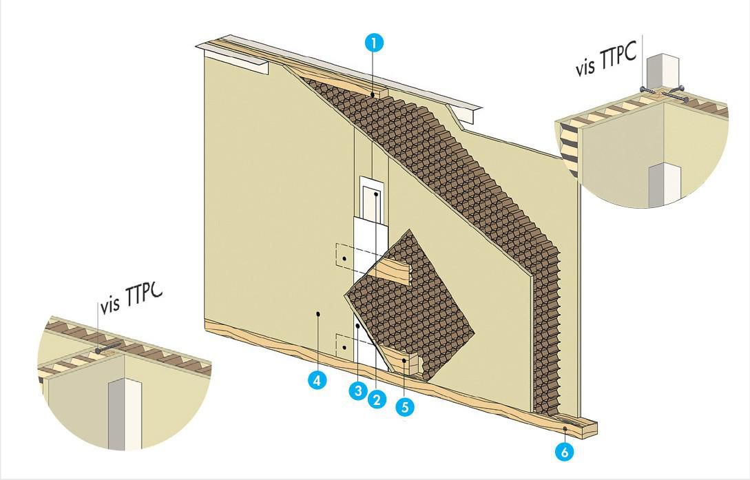 Cloison alvéolaire hydrofuge de distribution Polycloison KH 50 2,5x1,2 m ép. 50 mm