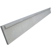 Plaque de soubassement 1/2 chaperon - gris béton - 250x25x4 cm - pour Axyle, Gantois Gigaclips, Lippi, Clonor