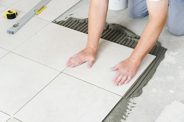 Pose carrelage intérieur : exemple de mise en oeuvre