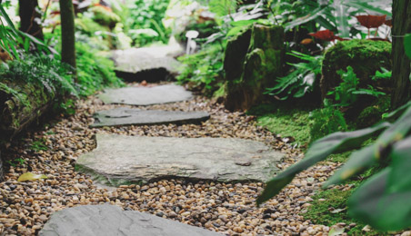 Pas Japonais Point P Ardoise Gravier Pierre De Decoration Pour Jardin Point P